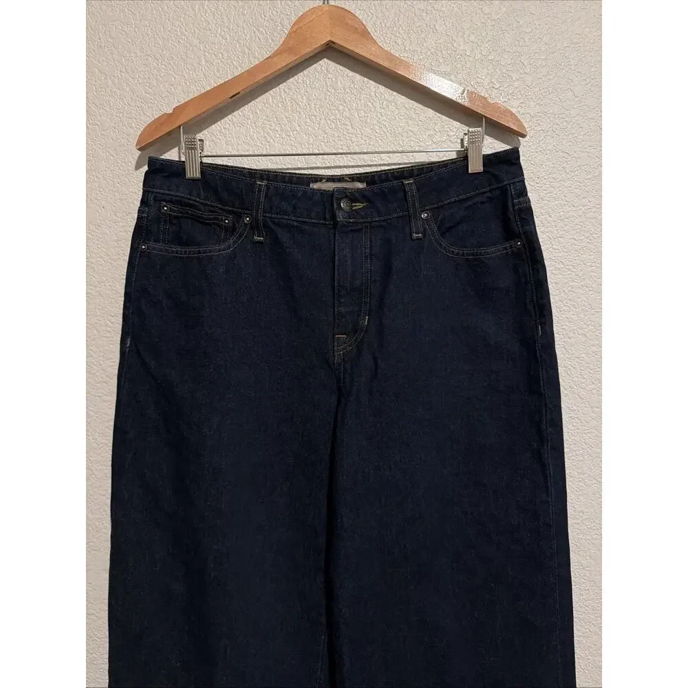 NEW Point Sur J Crew Puddle Jeans Relaxed Trouser Luxury Wide Leg Money Cotton